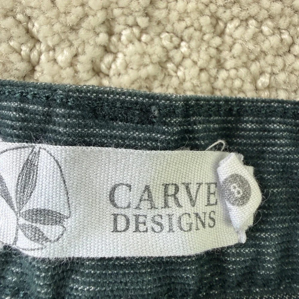 Carve Designs Oahu Cord Shorts Womens 8 Vintage Blue Raw Hem Corduroy 12544